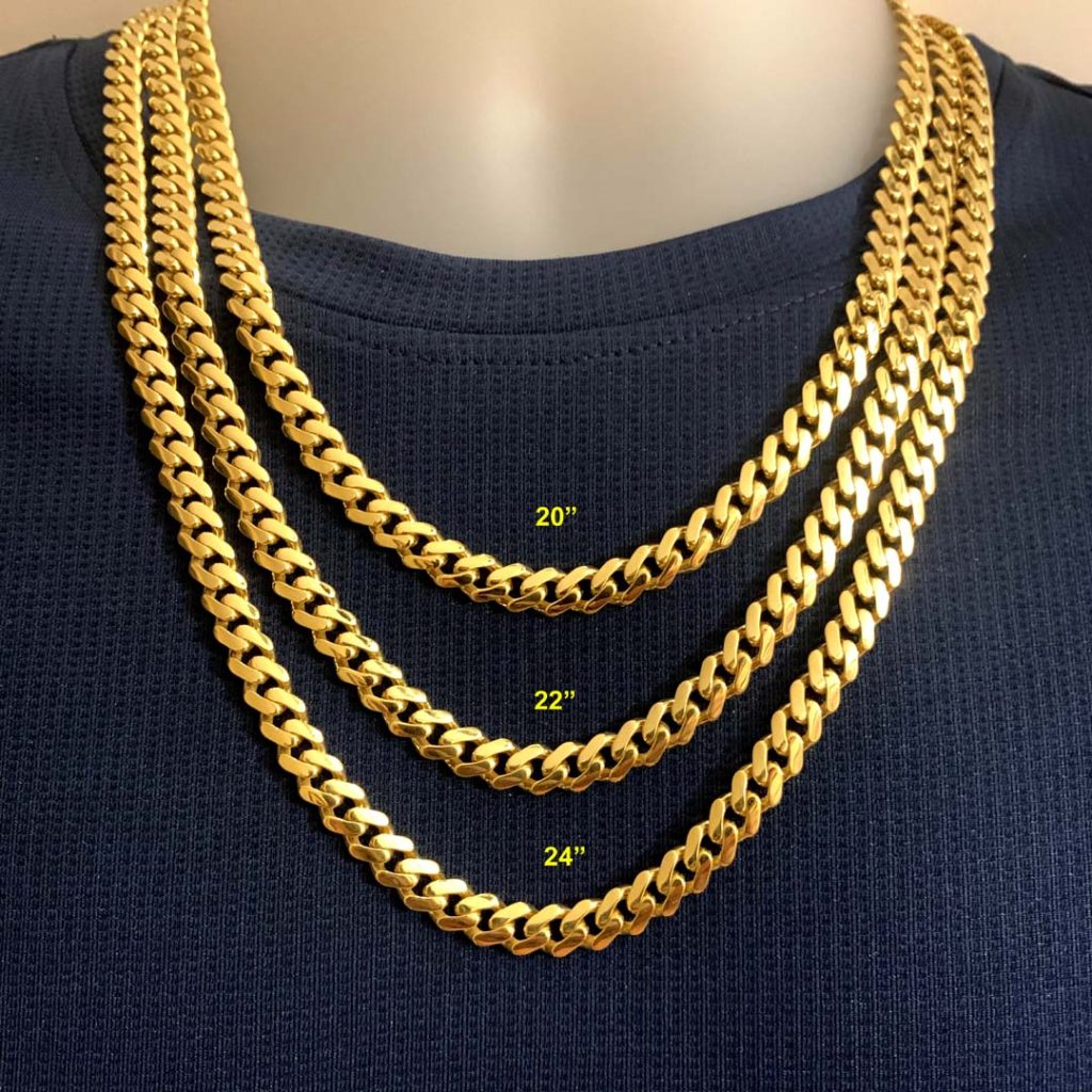 10K Miami Cuban Style Chain ( light weight with breathing holes ...