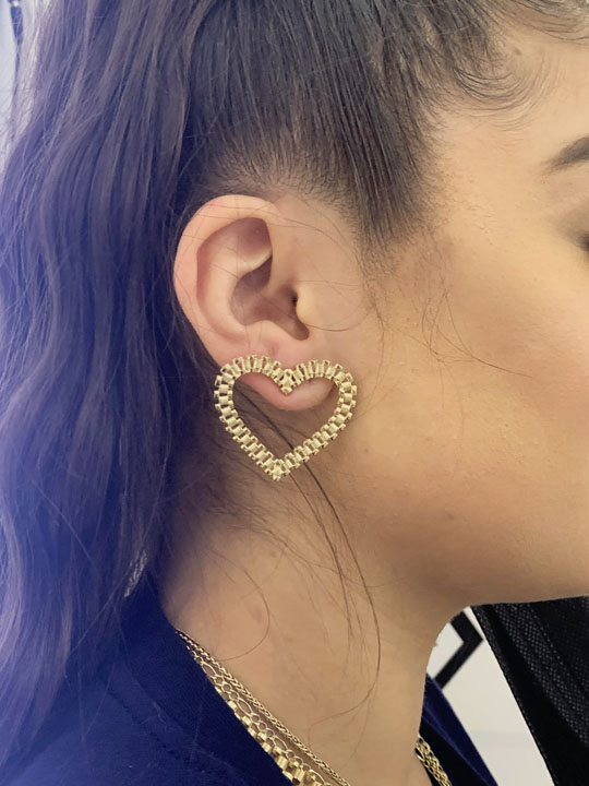rolex hoop earrings